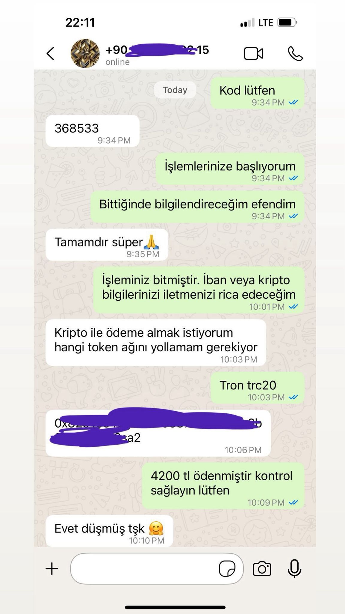 Müşteri referansı - Teşekkür mesajı